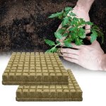 Безгрунтовий субстрат, кубики 2,5х2,5х2,5 см з кам'яної вати для розсади, основа для розсади, безпідставна гідропоніка,