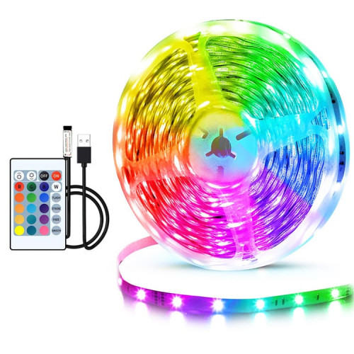 Світлодіодна стрічка RGB з пультом керування.