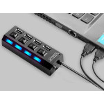 USB перемикач-концентратор 2,0 з 7 портами USB