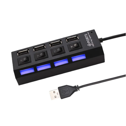 USB перемикач-концентратор 2,0 з 7 портами USB