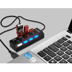 USB перемикач-концентратор 2,0 з 7 портами USB